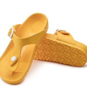 Birkenstock Gizeh Essentials Kids Eva in Scuba Yellow Size 34